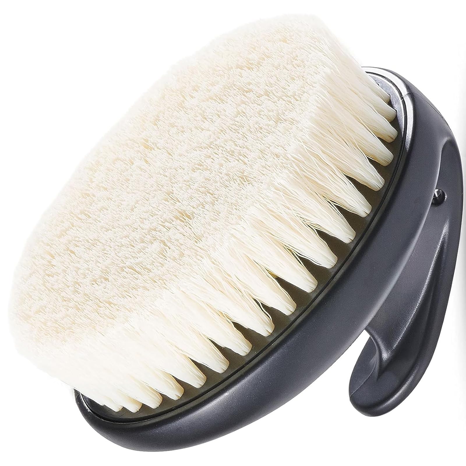 Dry Brushing Body Brush for Lymphatic Drainage & Exfoliation, Strong Grip for Deep Cleansing & Smooth Skin, Body Scrubber with Comfortable Bristles, Black