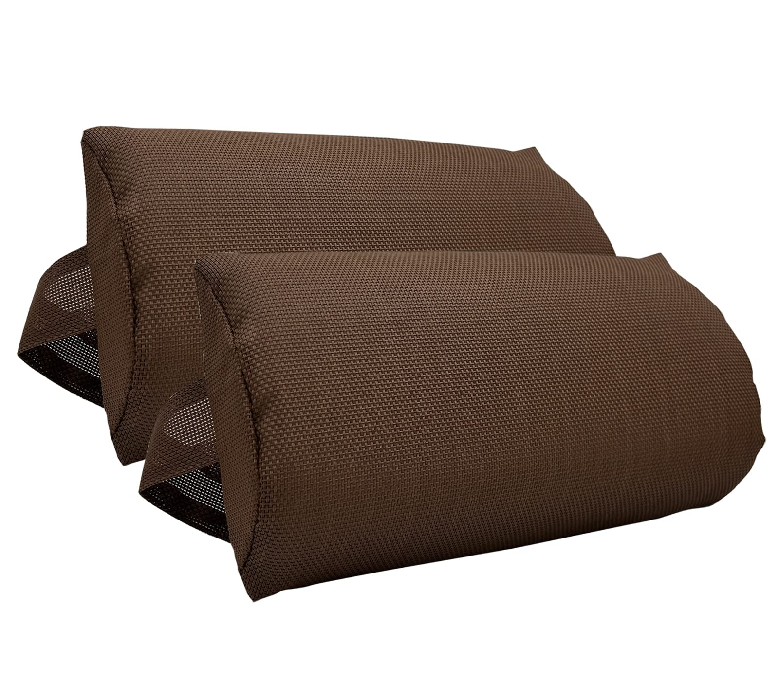 Photo 1 of Zero Gravity Chair Set of 2 Replacement Pillow Headrest with Elastic Band, Universal Soft Removable Padded Cushion Head Pillow for Zero Gravity Lounge Chair, Folding Patio Lawn Recliner Chair, Brown
