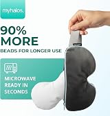 myhalos Heated Eye Mask for Dry Eyes Microwave Safe Adjustable Strap view 4