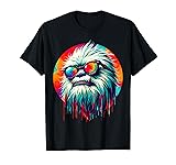 Cool Tie Dye Sunglasses Yeti Graphic Illustration