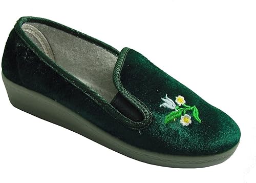 embroidered sheepskin moccasin slippers