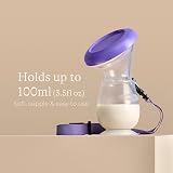 Lansinoh Silicone Manual Breast Pump Collector with Lid and Neck Strap 100ml view 3