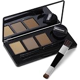 Root Touch Up Hair Color &ndash; 3 Color Blendable Hairline Powder for Gray Coverage, Root Cover Up &amp; Thinning Edges &ndash; 48H Sweat Resistant, Natural Finish for Women &amp; Men &ndash; Brown