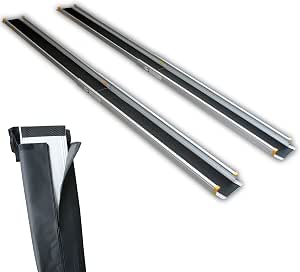 Rullstolsramp vikbar rullstol ramp teleskopisk ramp 2,44 m : Amazon.se ...