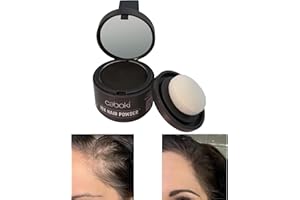 Caboki 10X Volumizing Hair Powder for Thinning Hair: Root Touch Up, Fill in Hairline & Edges, Cover Bald Spots and Gray For Men and Women. TALC-Free,Dark Brown
