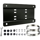 3-inch Grille Protective Stainless Steel License Plate Bracket - Suitable for Heavy-Duty Trucks