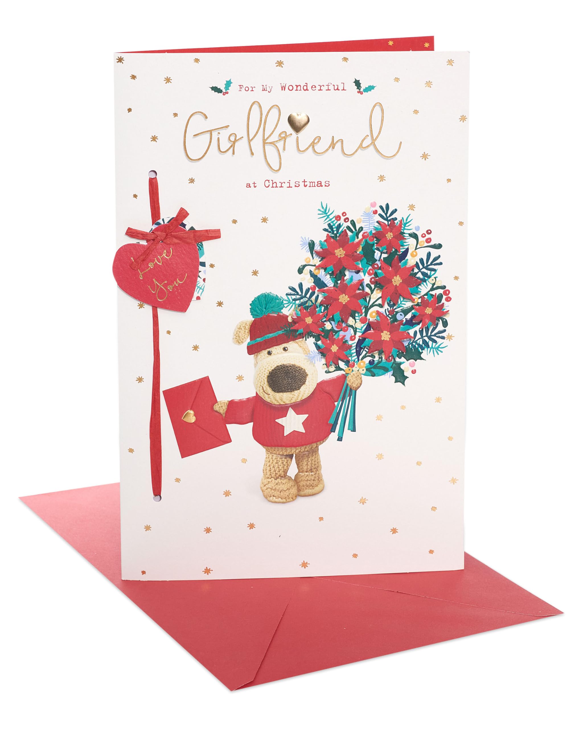 Boofle Christmas Card for Girlfriend - Cute Design