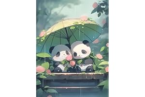 pvoodire Panda Diamond Painting Kits for Adults,Pandas 5D Diamond Art Kits,Gem Art Kits for Adults Home Wall Decoration Gifts(12x16inch)