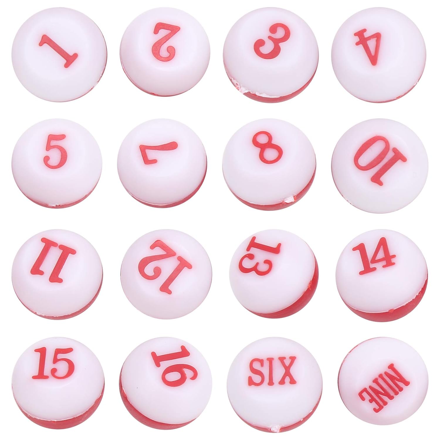 Rubber Dice, Numbered Dice with Shaker Bottle Billiard Dice, Billiard