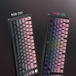 Hkfos Gradient Side Print Keycaps Pink, Double Shot