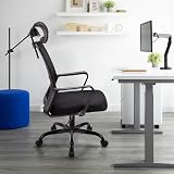 T-THREE Adjustable Ergonomic Office Chair Mesh Back Lumbar Support Black view 3