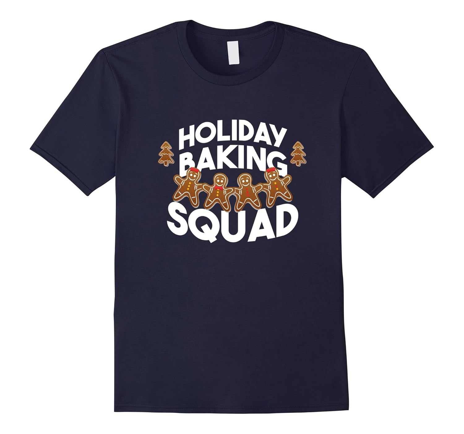 Holiday Baking Squad Gingerbread Man Funny Xmas T-Shirt-Rose