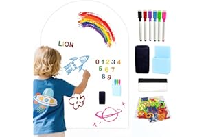 40"x 32" Magnetic Chalkboard Wall Decal with Dust-Free Chalks Peel and Stick Whiteboard for Kids Playroom School Home Decor