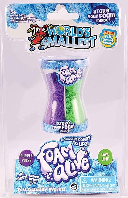 Smallest Foam Alive, Multicolor, Small 