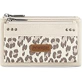 Montana West X Wrangler Large Women's Wallets Card Cases & Money Organizers Western Double Zipper Phone Clutch Wallet for Ladies Female