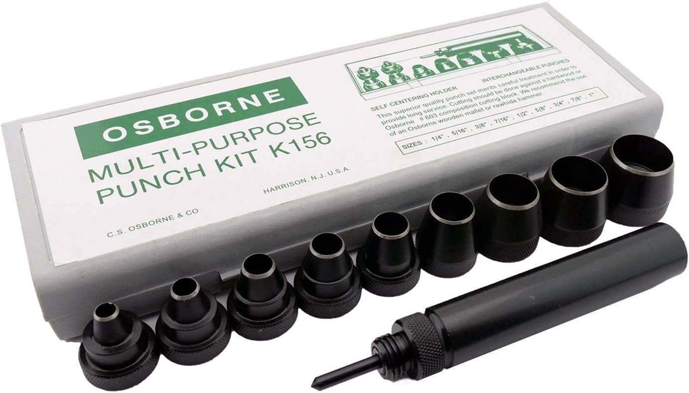 C.S. Osborne MultiPurpose Self Centering Punch Set K156