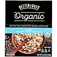 Better Oats Raw Pure & Simple Organic Bare, Instant Multigrain Hot Cereal with Flax, 8 Pouches (Pack of 2)