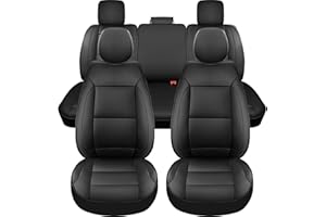 yotruth Seat Covers for 2014-2018 Chevy Silverado/GMC Sierra 1500 Crew Cab & 2015-2019 Chevrolet/GMC 2500HD/3500HD|Full Set for Truck |Front & Rear, Black