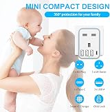 Loydia 5 in 1 UK to EU Travel Adapter with 4 USB Ports Type E/F Grounded view 2