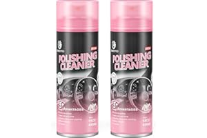 DONKEYPRO Car Interior Cleaner, Polishing Cleaner Detailer Spray for Vehicle Detailing, 450ml Aerosol 15 fl oz with Iron Can (2-pack)