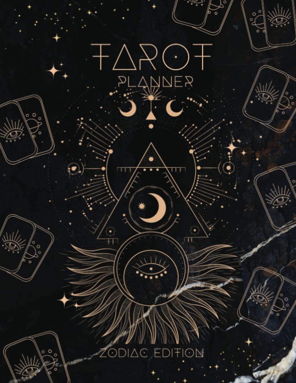 Tarot Planner for Beginners (Updated Undated Version): Mystic Celestial Design: 3 Card Draw Tarot Reader and Interpretation Journal