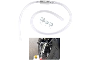 KIFIDAN Motorcycle Brake Bleeder Hose,One Way Check Valve Brake Fluid Bleeder Kit with Tube & Clamp,Universal Motorcycle Accessories Brake System Bleeding Tools for Clutch,Hydraulic Brake