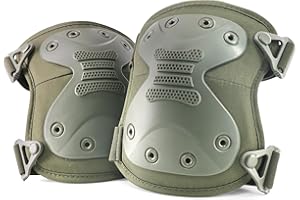 BZTAC Tactical Professional Combat Knee Protective Pads Set Advanced Tactical Gear Set for Outdoor CS Paintball Game Cycling Safety Skateboarding Gear Skates Airsoft Hunting Knee Protection Guard Pads