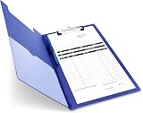 Rapesco VFDCB0L3 Foldover Clipboard with Pocket A4+ Blue view 1