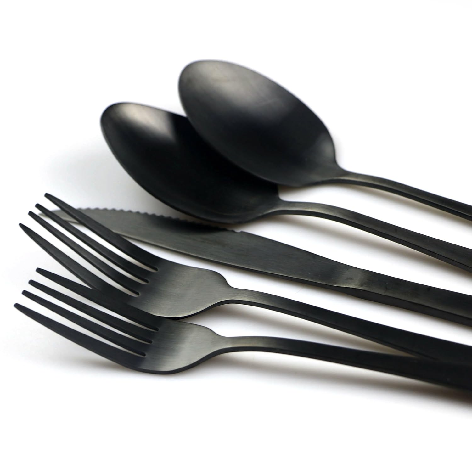 20pcs Stainless Steel Classical Steak Knife Silverware Matte Black