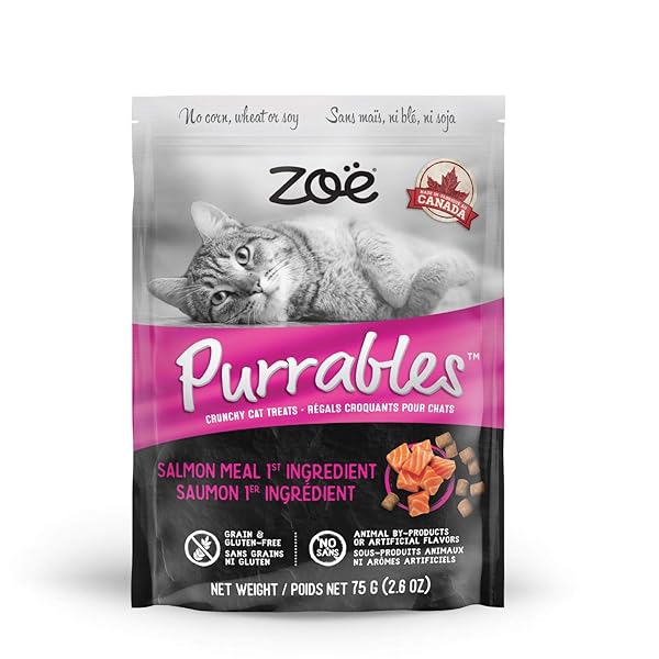 ZOE PURRABLES SALMON CAT TREATS, 75 GR