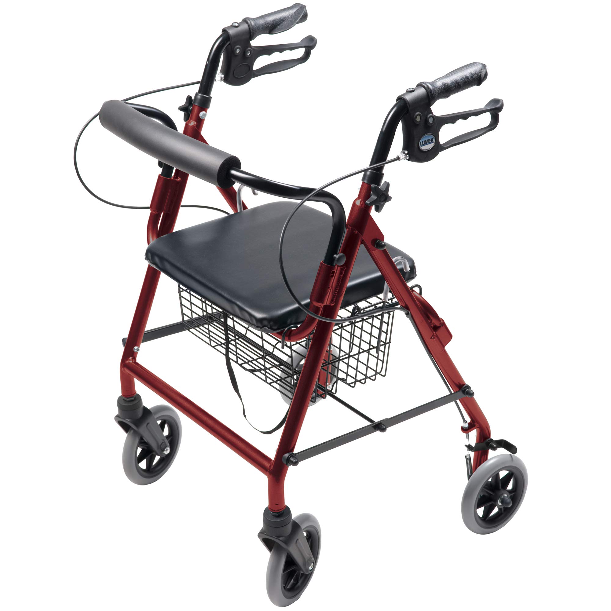 Lumex Walkabout Lite Hemi Rollator, Short & Lightweight Walker, Low 20