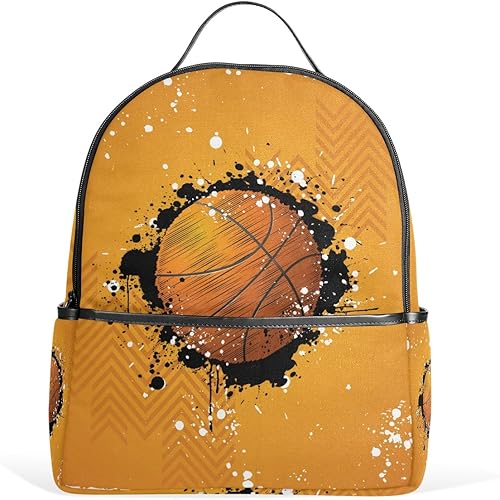 Amazon バララ La Rose リュックサック 高校生 中学生 男子 通学 通勤 かわいい バスケットボール 絵柄 リュック 中学生 小学生 おしゃれ 大容量 軽量 子供 キャンバス バック 旅行 カジュアル デイパック リュックサック