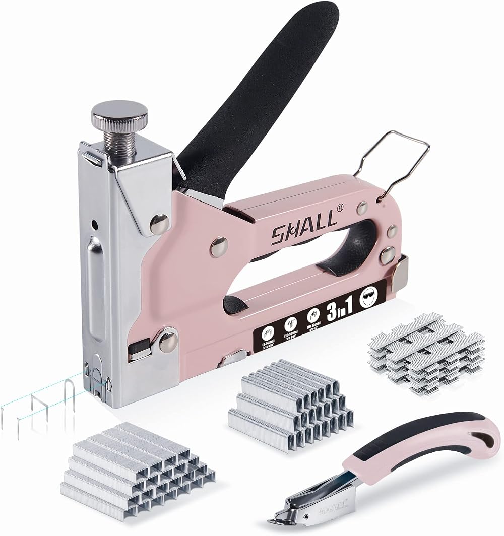 Shall Heavy Duty 3-in-1 Staple Gun Kit with 3000 Staples Remover