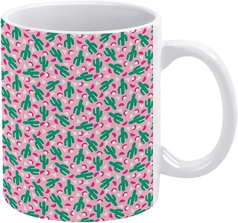 Amazon Co Jp サボテンのイラストマグカップ コーヒーカップ コップ プリント 個性 使いやすい 容量0 33lタイプ おしゃれ 耐熱 繰り返し使用可能 仕事用 贈り物 ギフト食器 グッズ 通販 ホーム キッチン