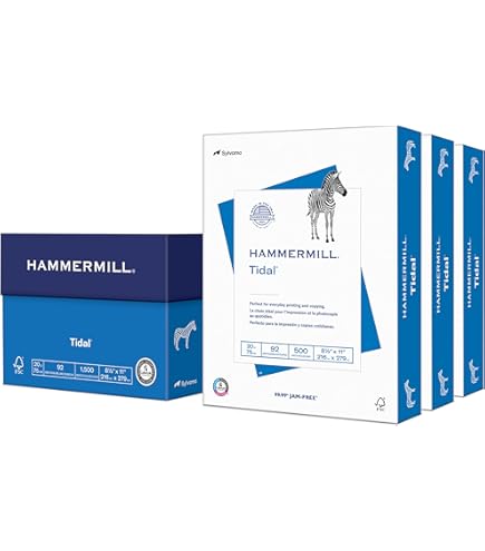 Amazon.com : Hammermill Printer Paper, Tidal 20 lb Copy Paper, 8.5
