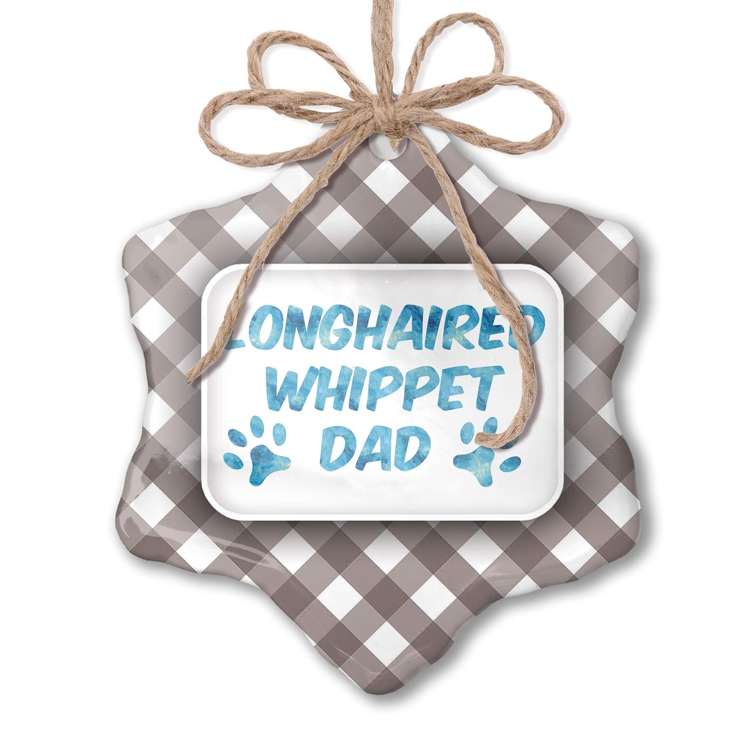 Amazon Com Neonblond Christmas Ornament Dog Cat Dad Longhaired