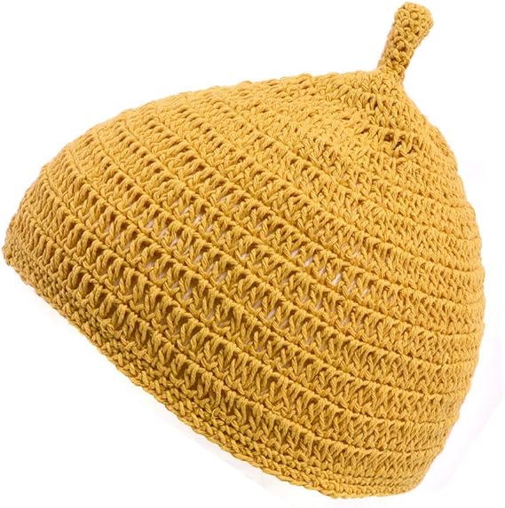 Amazon Co Jp カジュアルボックス Casualbox ベビー Reom コットン どんぐりワッチ 5色 ベビーサイズ 赤ちゃん ニット帽 出産祝いニットキャップ Charm チャーム イエロー 服 ファッション小物