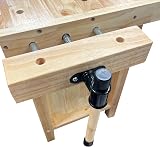 LUMBER JACK WB1200DC3 Heavy Duty Woodworking Bench Front Tail Vice Dog Holes view 9