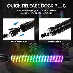 DREAMIZER 2PCS 1FT Upgrated Led Whip Lights for UTV