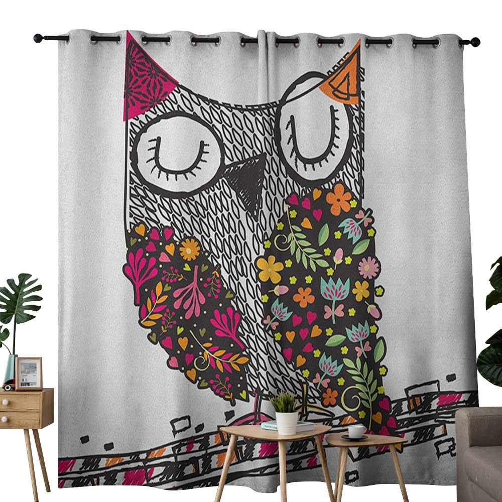 Amazon Com Nuomanan Curtains For Bedroom Owls Owl Shaped By