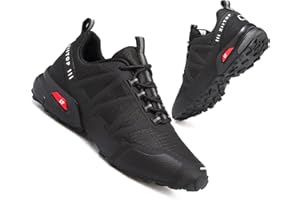 GoodValue Trail Running Shoes Men Waterproof Walking Hiking Running Shoes for Men Non-Slip All-Terrain Shoes