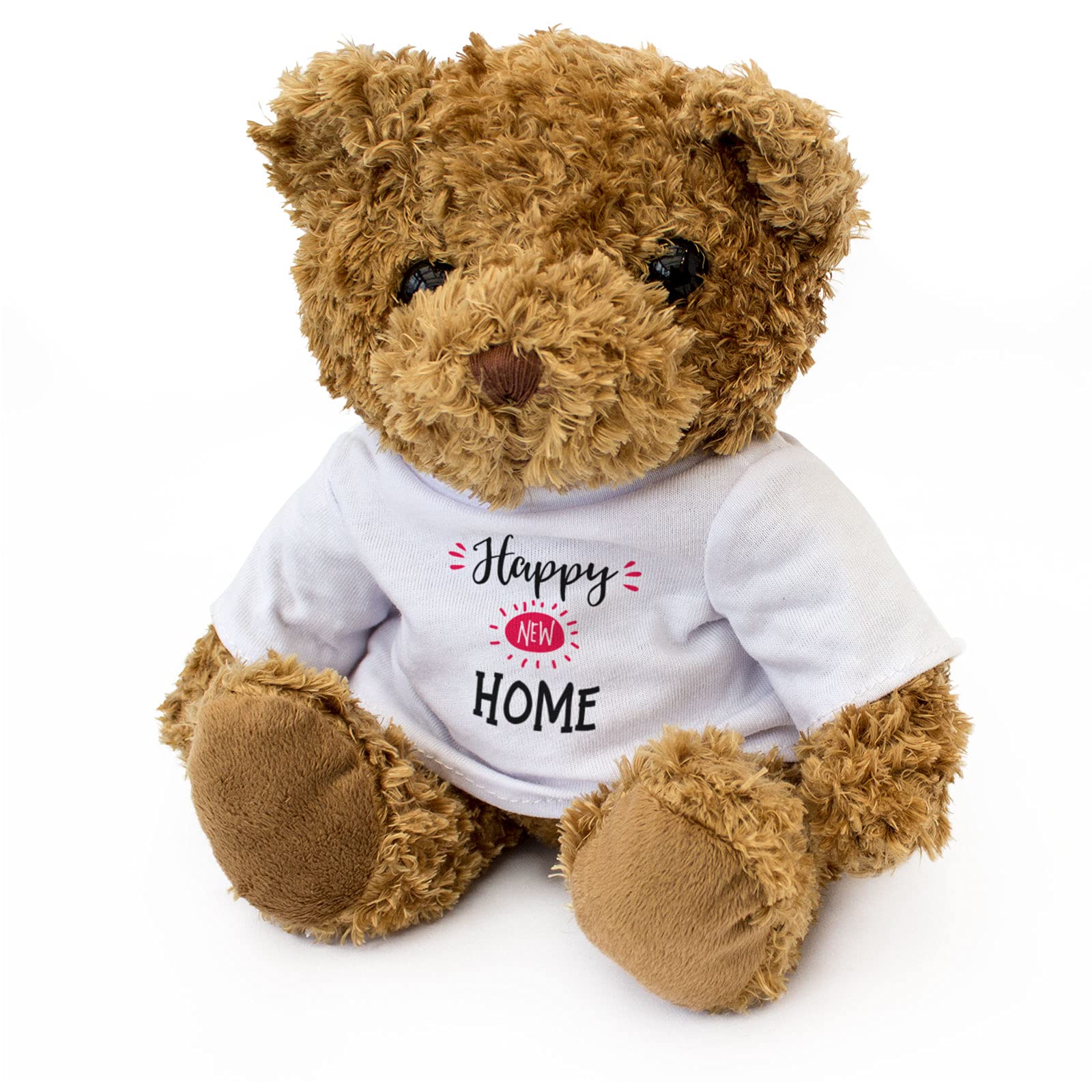 Big Red Egg HAPPY NEW HOME - Adorable Lovely Soft Brown Teddy Bear - Gift Present