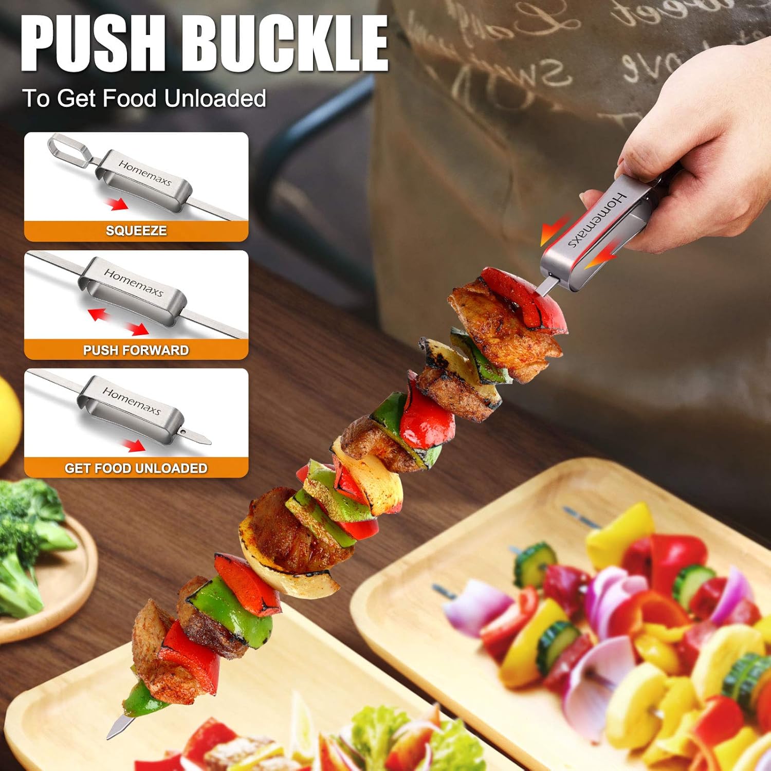 Homemaxs 25PCS Grilling Accessories, BBQ Grill Tools Set with Case, Barbecue Tools for Men, Extra Thick & Long Stainless Steel, Cleaning Brush, Meat Claw, Kabob, Meat Injector for Camping/Backyard BBQ : Garden & Outdoor