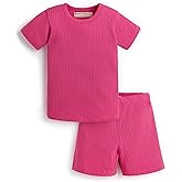 Monica + Andy Short Sleeve T Shirt + Short Set, 100% Organic Clothes for Boys, Sizes for Kids, Toddler & Baby