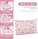 Vicloon 2 Pack Baby Toddler Pillowcase 40x60 cm 100% Cotton Forest World view 3