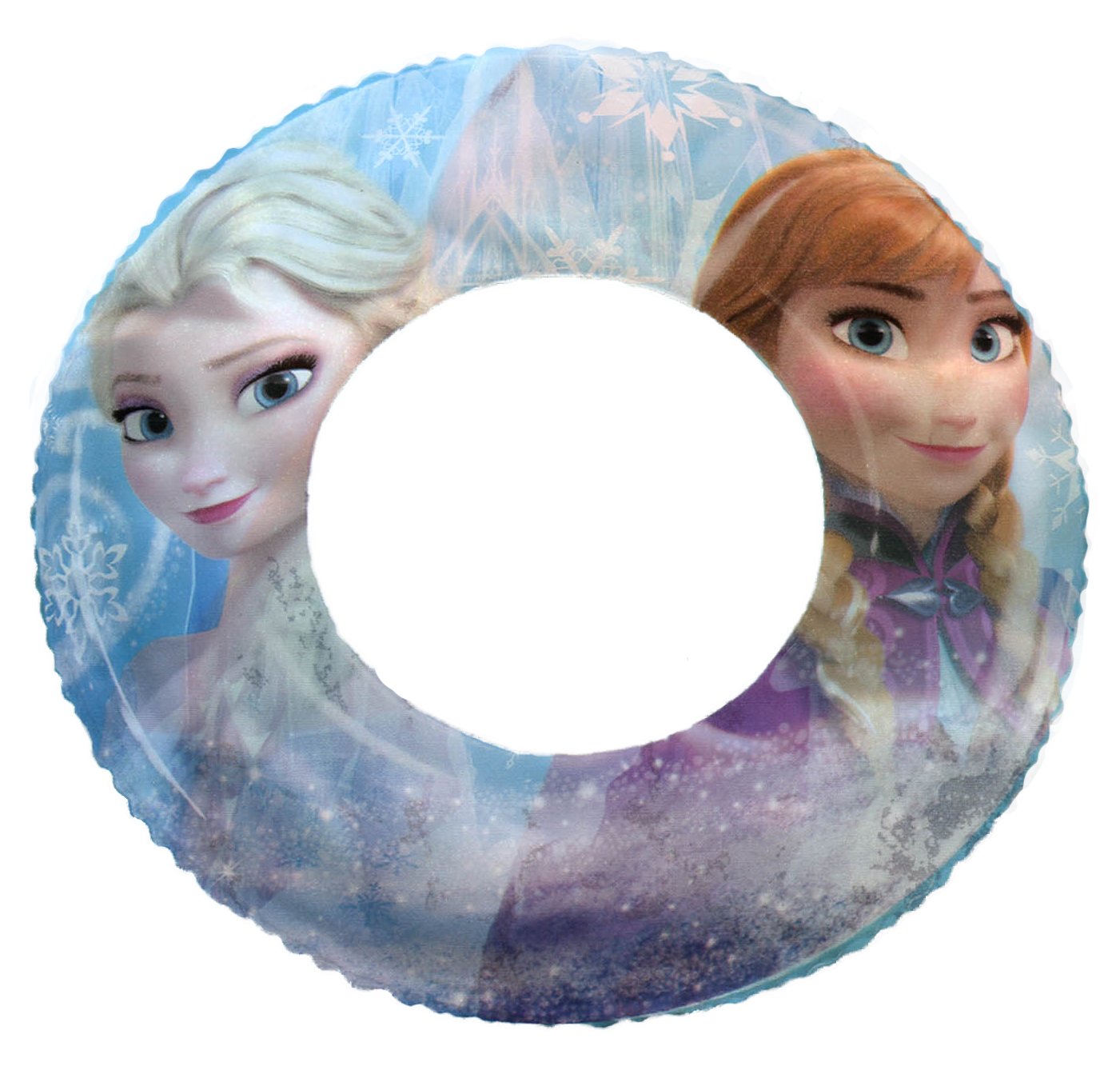 20 inch 26596 Disney Frozen Elsa and Anna Inflatable Swim Ring Blue