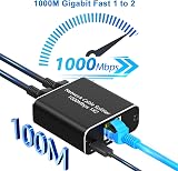 Yeemie Pro Gigabit Ethernet Splitter 1 to 2 1000Mbps USB Powered RJ45 Cat5e view 3