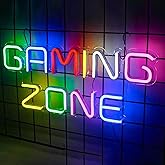 Game Zone Neon Led Sign:Game Room Large Neon Signs, Game Neon Lights Signs with USB Powered for Games Room, Gamer Gifts for Teen, Men, Kids