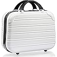 14-Inch Makeup Train Case Hardshell PC+ABS Travel Cosmetic Organizer, Makeup Storage Box for Toiletry Durable Portable Gifts for Women.