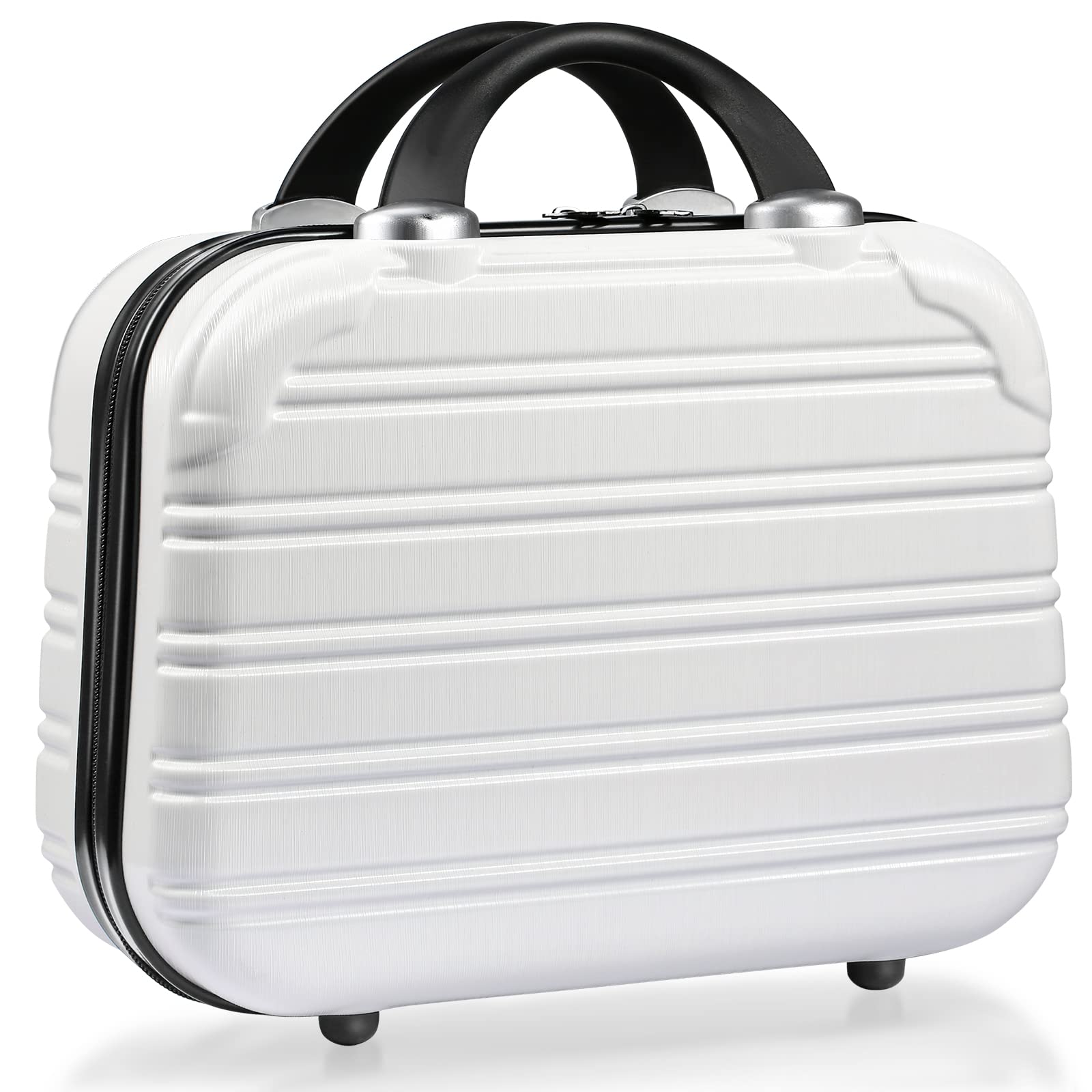 Photo 1 of 14-Inch Makeup Train Case Hardshell PC+ABS Travel Cosmetic Organizer, Makeup Storage Box for Toiletry Durable Portable Gifts for Women.